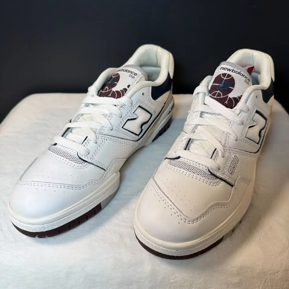 New Balance 550 White Indigo Burgundy | BB550PWB | 6.5M / 8W